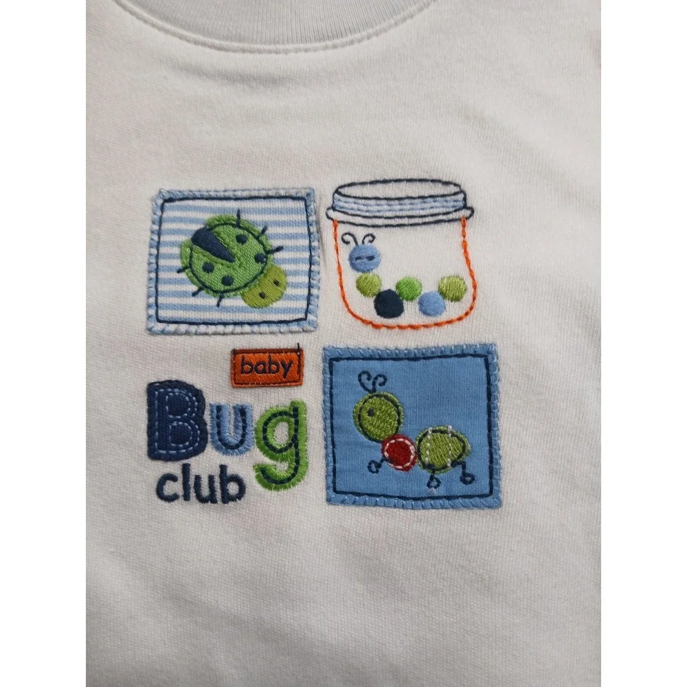 NWT Carter's‎ Bug Club 2 Pc Outfit Set 18 Months Embroidered Bodysuit Stripes - Picture 2 of 9